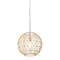 Hello Honey® Robert Stevenson Lighting Alaina 14" Natural Paper Rope & Metal Ceiling Light